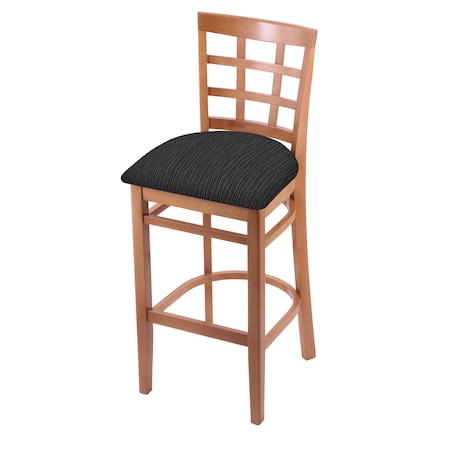 Holland Bar Stool Co 25" Counter Stool, Medium Finish, Graph Coal Seat 313025Med018